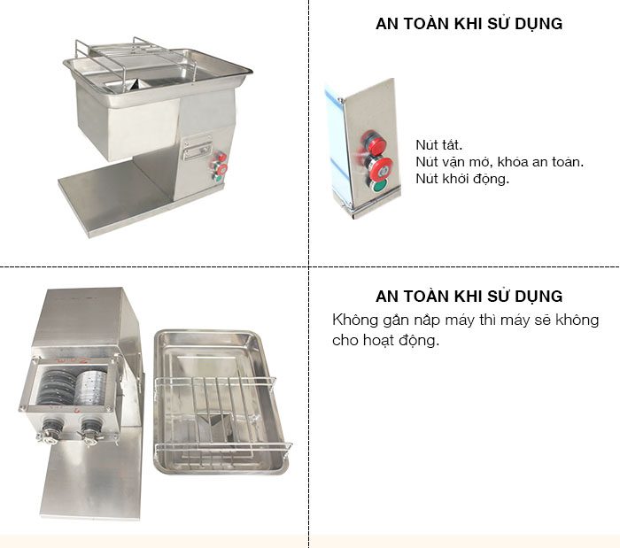 An toàn tuyệt đối khi thái thịt sống QX 250 An toàn tuyệt đối khi thái thịt sống QX 250