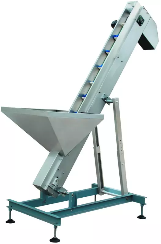 Thiết bị cấp nắp băng tải tích hợp cùng máy đóng nắp chai thuỷ tinh tự động