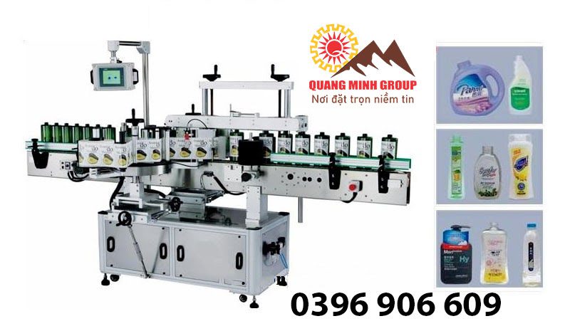 MÁY DÁN NHÃN CHAI VUÔNG TỰ ĐỘNG – Nâng Tầm Sản Xuất