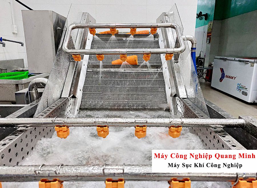 Bồn sục máy rửa rau củ công nghiệp Bồn sục máy rửa rau củ công nghiệp