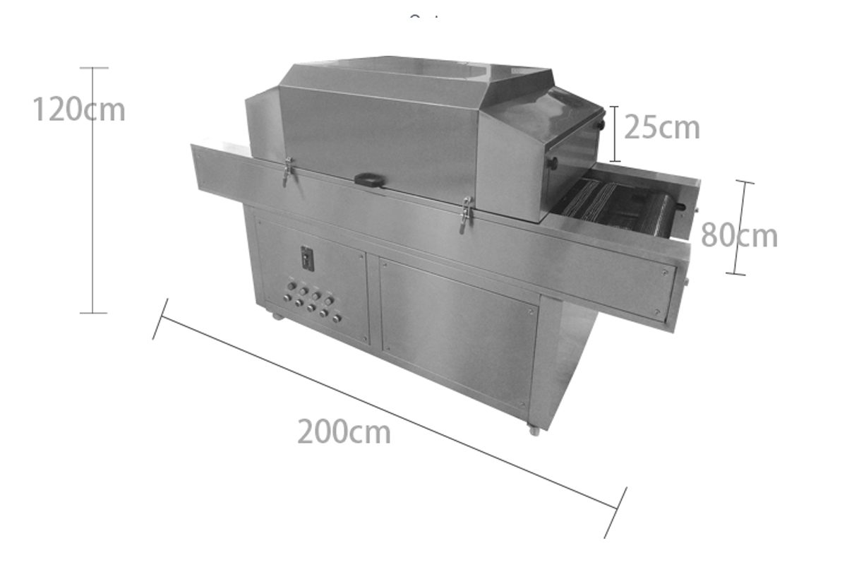Kích thước băng tải UV hay băng tải khử khuẩn tự động Kích thước băng tải UV hay băng tải khử khuẩn tự động