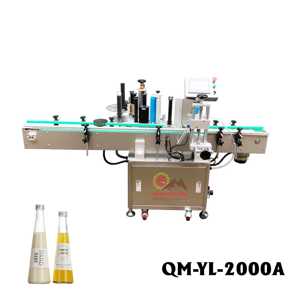 Máy-dán-nhãn-chai-côn--Mã-máy-QM-YL-2000A