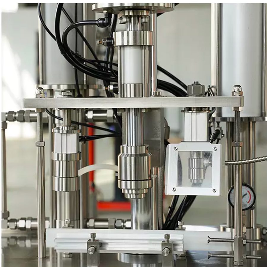 Chi tiết bộ phận máy chiết rót bình xịt