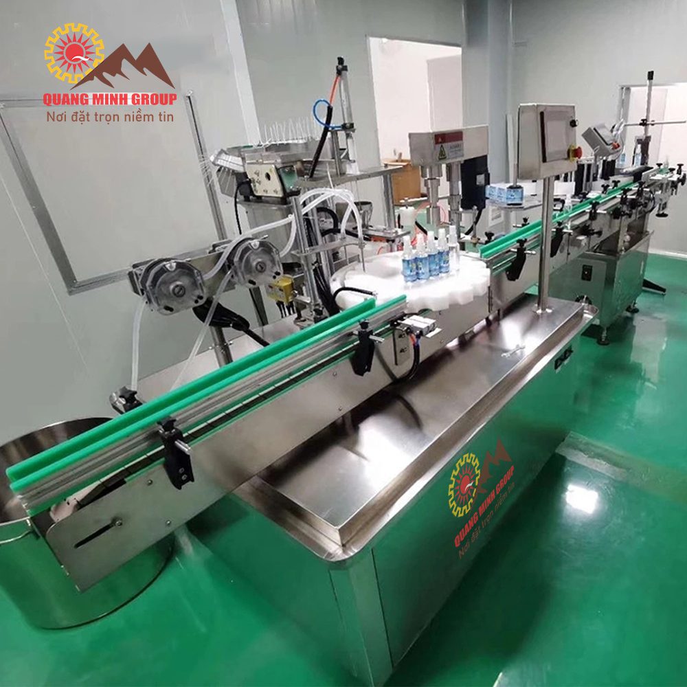 Máy chiết rót dung dịch lỏng và đóng nắp chai dạng xịt tự động 5 Máy chiết rót dung dịch lỏng và đóng nắp chai dạng xịt tự động