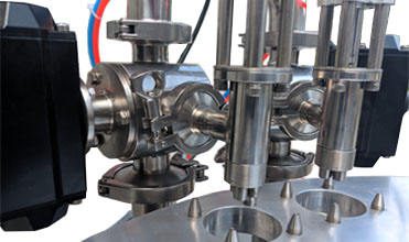 Áp dụng van chiết rót tiên tiến  Có thể làm đầy sản phẩm có độ nhớt cao, như sữa chua, mật ong, kem, dầu, v.v. với độ chính xác cao