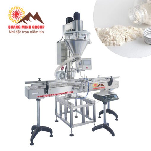Máy đóng gói bột cà phê - bột ớt - bột giặt cấp liệu dạng trục vít QM-HZFC