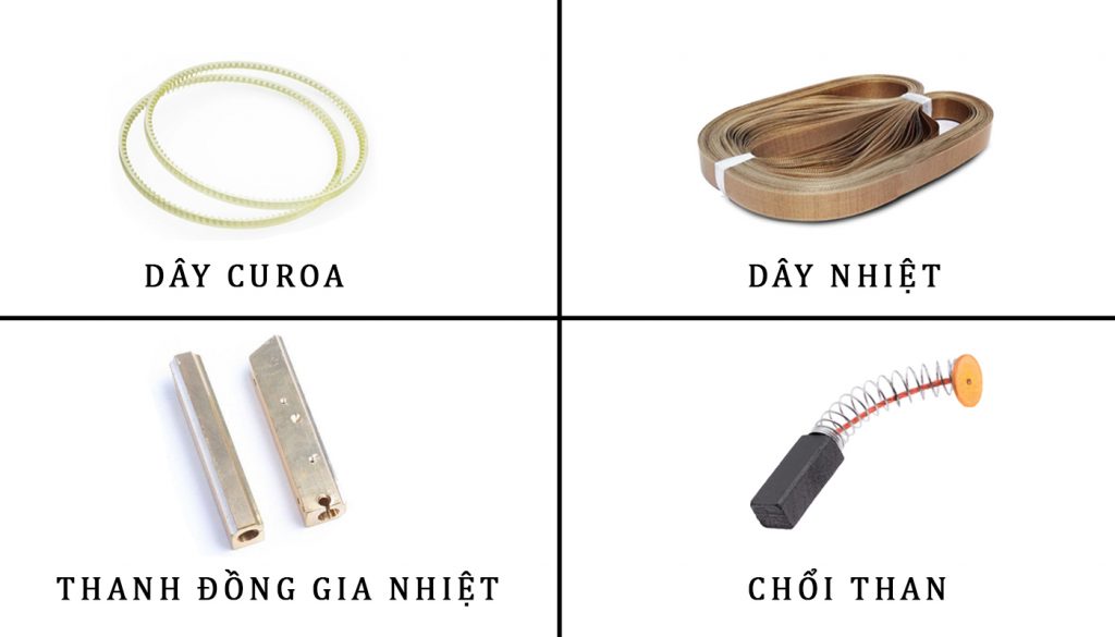 Các phụ kiện quan trọng của máy hàn nhiệt miệng túi Các phụ kiện quan trọng của máy hàn nhiệt miệng bao bì