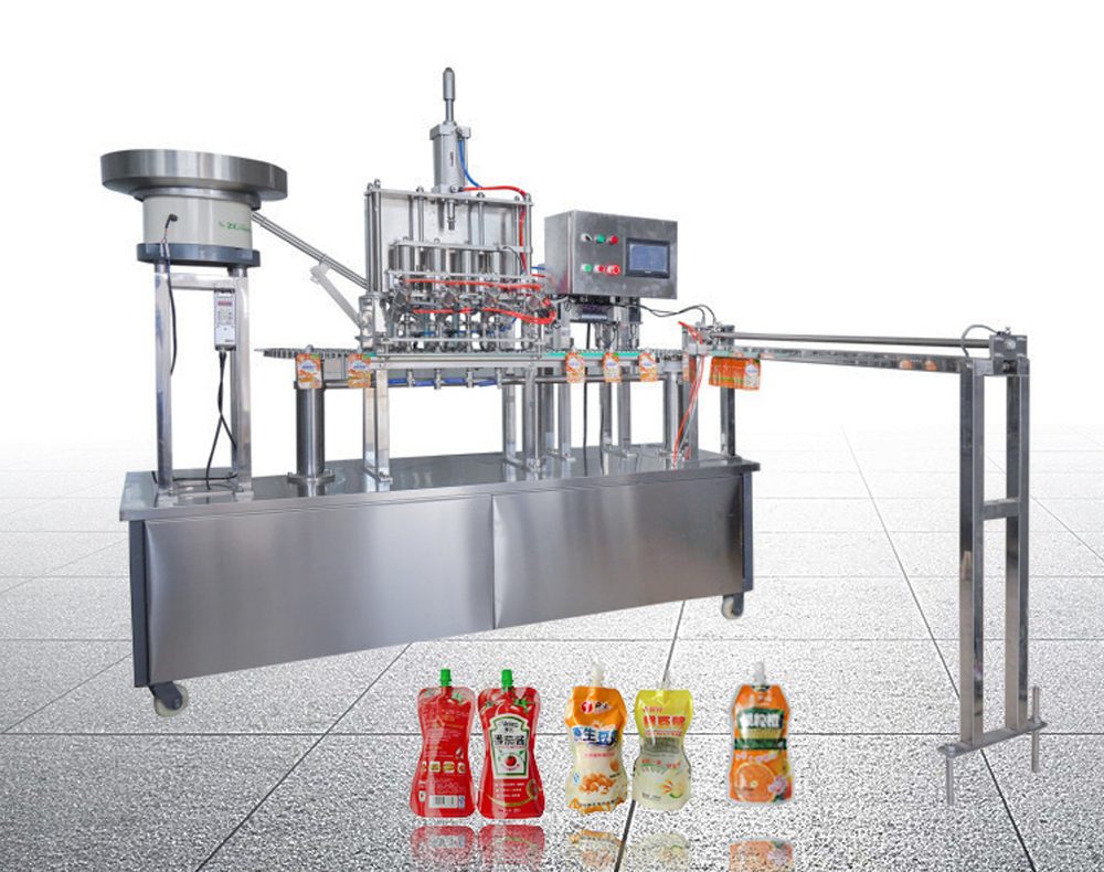 Các kiểu dáng bao bì túi dạng túi trung và túi lớn 2025 10 Máy chiết rót chất lỏng vô túi dạng đứng 4 đầu QM-SH-ZLD