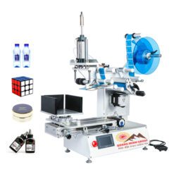 Máy dán tem nhãn mặt phẳng bán tự động để bàn QM-TB803