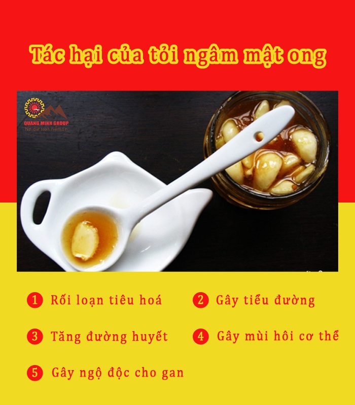 Tác hại của tỏi ngâm mật ong Tác hại của tỏi ngâm mật ong