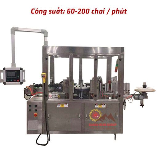 Máy dán nhãn keo nóng máy cắt dán chai tròn tự động