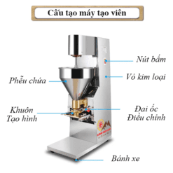Cấu tạo các bộ phận chính của máy tạo viên tự động