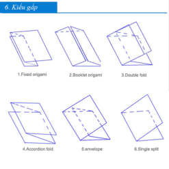 6 kiểu gấp giấy phù hợp với máy gấp giấy a3