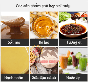 Các sản phẩm phù hợp với máy xay nhuyễn công nghiệp